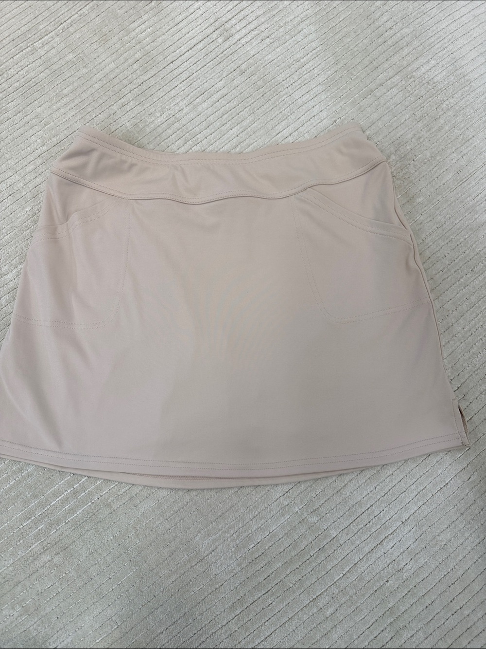 Women's Mini Skirt in Light Beige